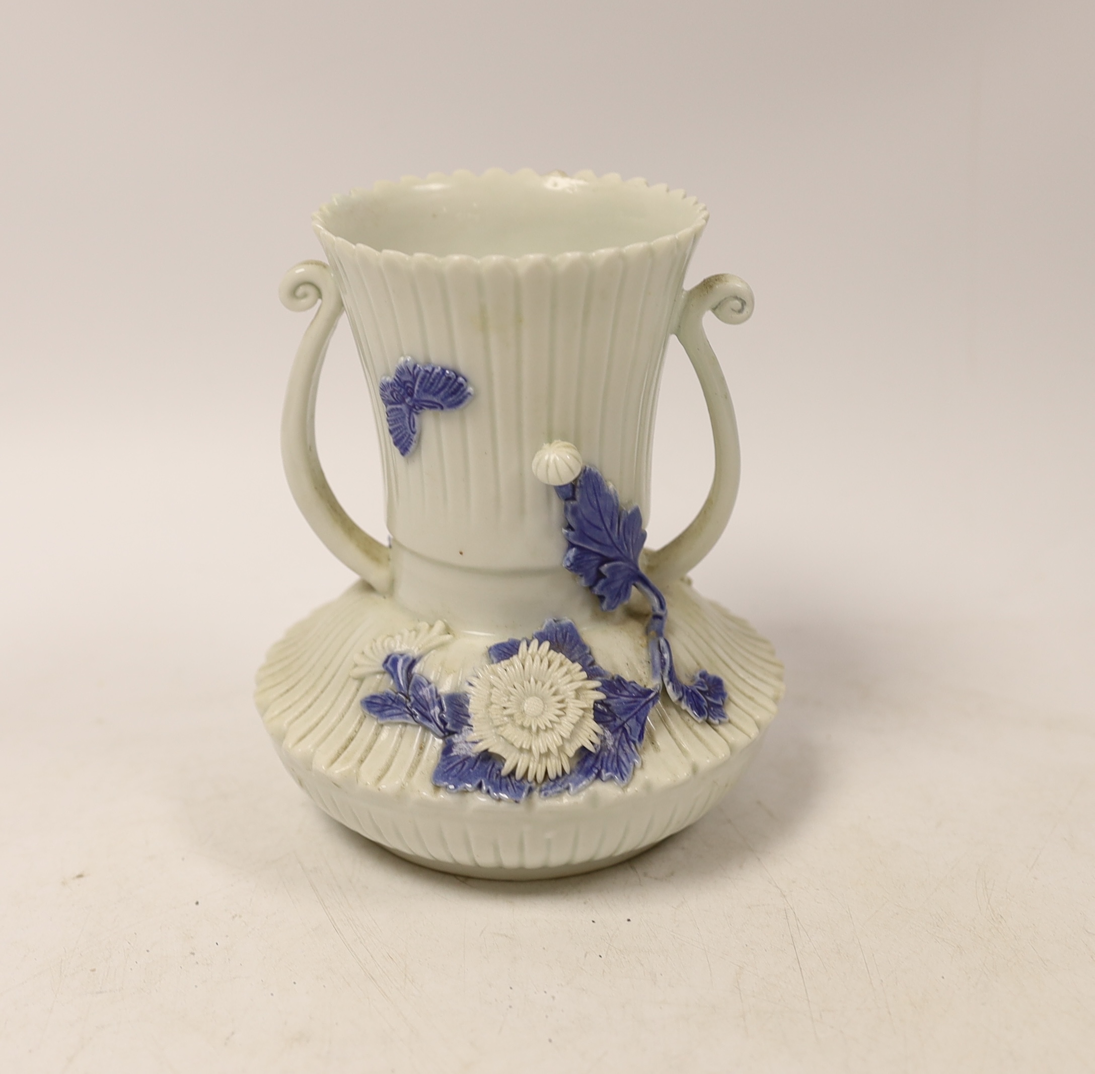 A Japanese two handled vase, 12.5cm high